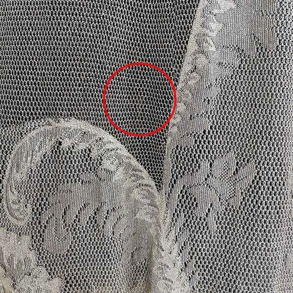 VTG 90s Damianou Silver Mesh/Lace Sexy Party Prom Evening Gown 2-Piece - Picture 11 of 17